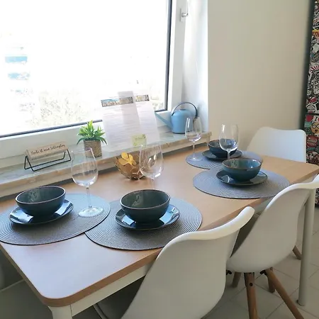 M-oase Blue Design I Citynah I Kueche I Netflix Apartman