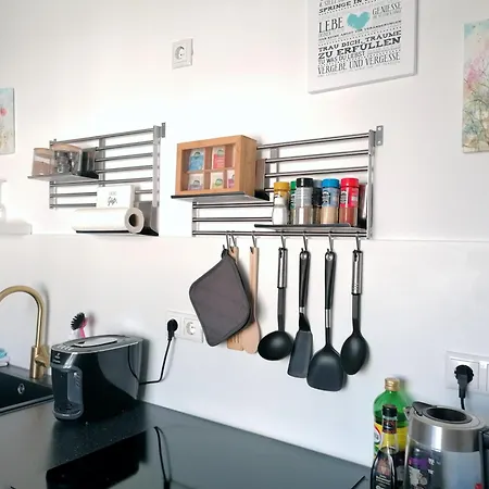 Apartment M-oase Blue Design I Citynah I Kueche I Netflix